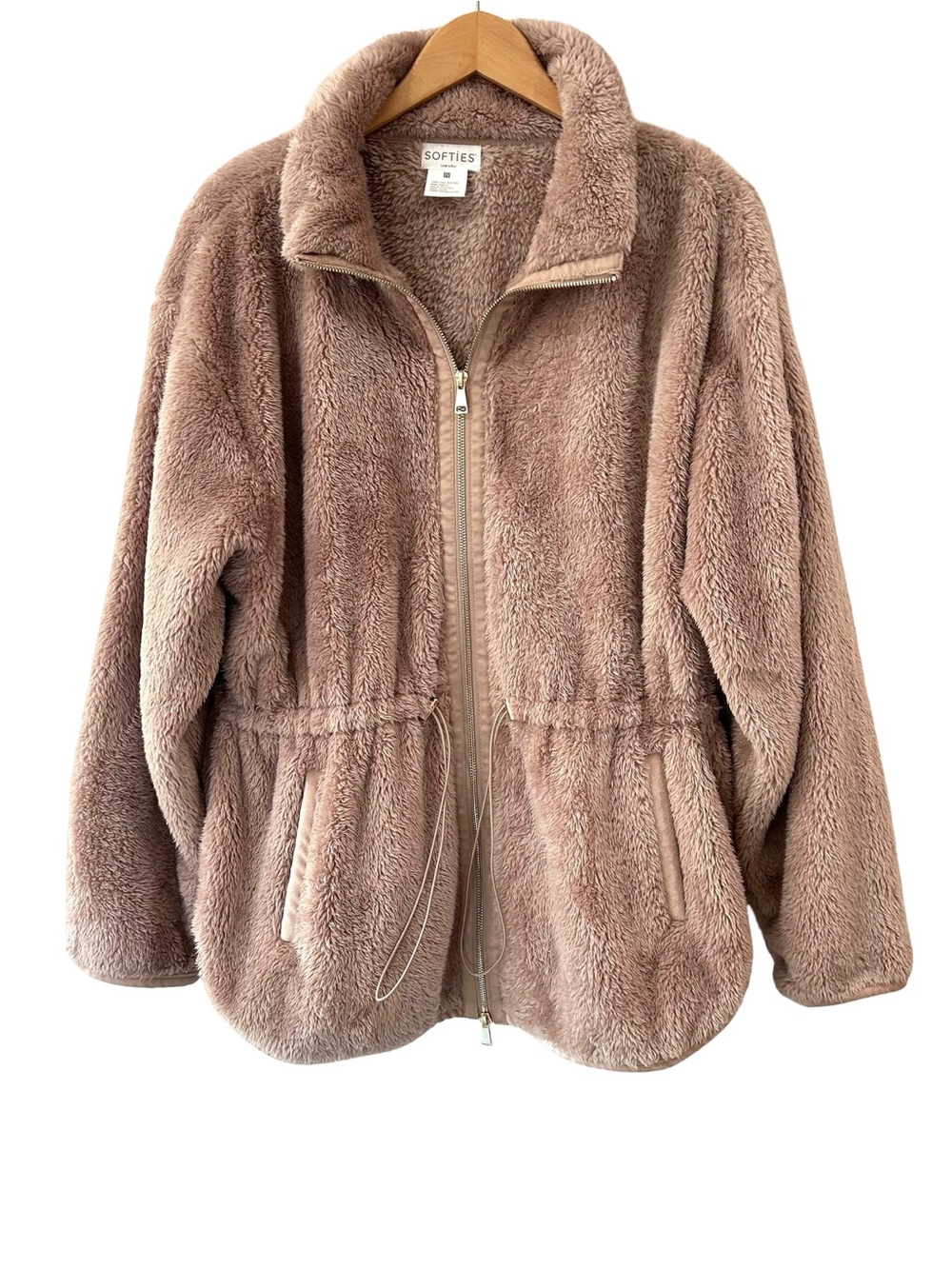 Softies DreamPlush Double Zip Jacket 2X 3X coco cozy